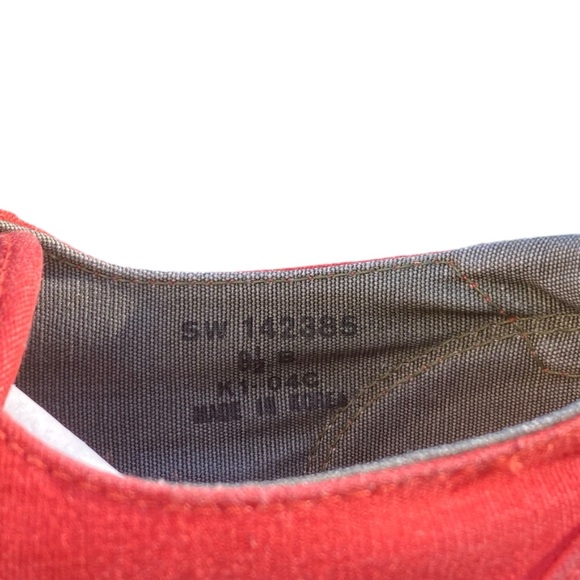 Vintage Polo Sportsman Red Canvas Lug Sole Bottom Quality Outdoor Shoes size 8.5 - Picture 10 of 15